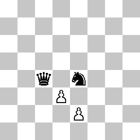 fork with a pawn at chess